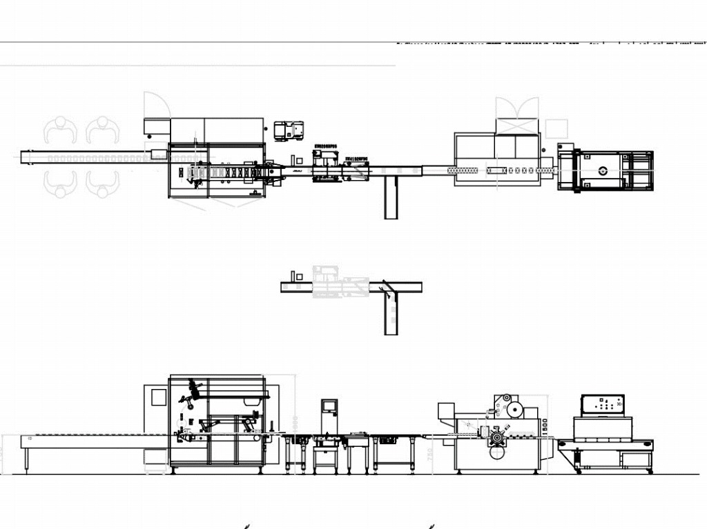 粉ジュース用小箱包装ライン